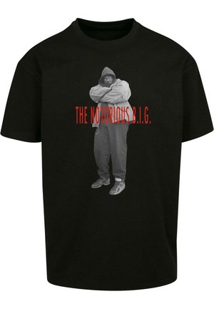 Upscale by Mister Tee MÄNNER BIGGIE SMALLS CONCRETE - Potiskana majica - black