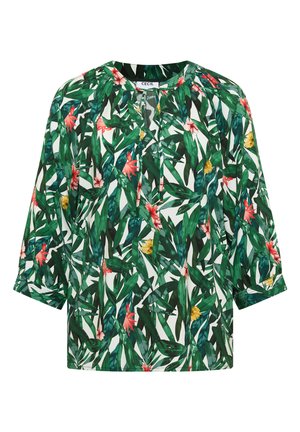 Cecil, 3/4-ARM TUNIKA MIT SPLIT NECK UND PRINT - Blouse - khaki
