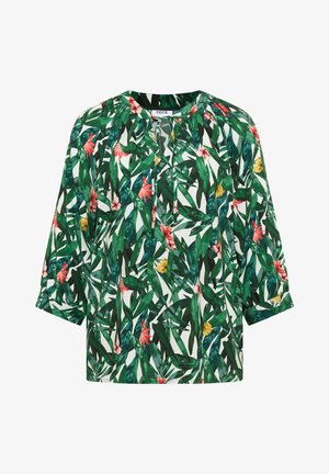 Cecil, 3/4-ARM TUNIKA MIT SPLIT NECK UND PRINT - Blouse - khaki