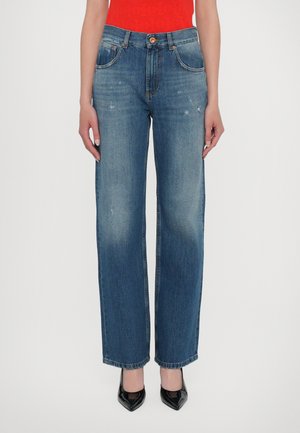 PANTALONE - Pernera ancha - blue