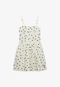 Valgt, cream black polka dot