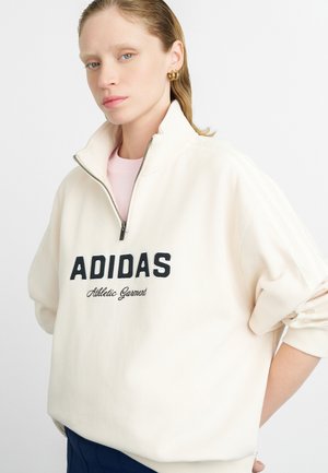 QUARTER ZIP - Sudadera - white