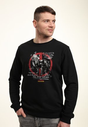 Henry Tiger, DEADPOOL & WOLVERINE DONT DESERVE THIS UNICORN - Sweatshirt - black pure