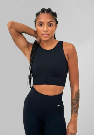 aim’n® RIBBED SEAMLESS CROP - Top - black
