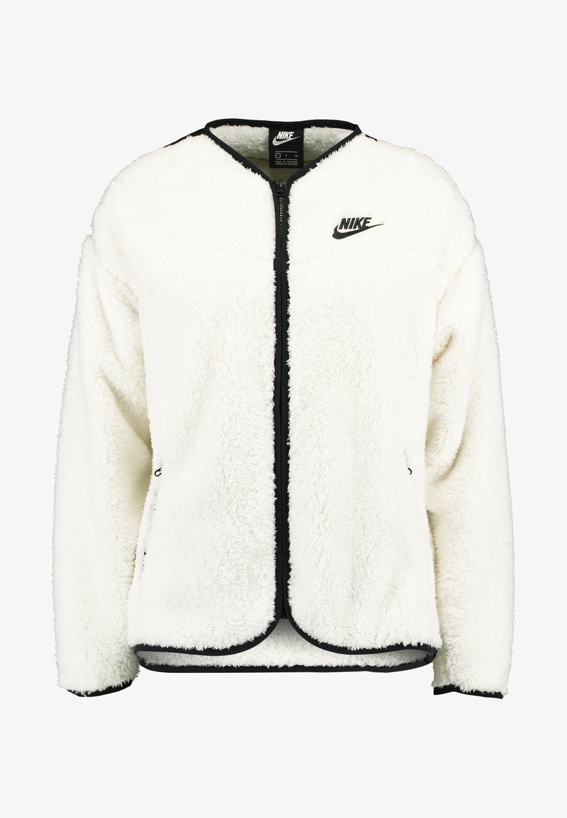 Nike Sportswear PLUSH Fleecejakke pale ivoryblack Nike W Plush Fleece Jacket | Hvit | Fleece Jackets | CJ6284