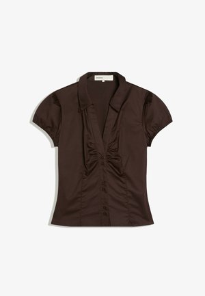 Bershka, SHIRT 01337710 - Overhemdblouse - dark brown