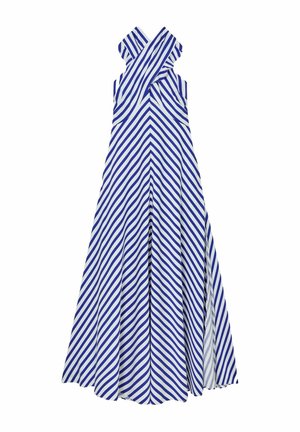 Reiss, REGULAR FIT - LUNA STRIPED HALTERNECK RUFFLE MAXI DRESS . - Maxi šaty - blue ivory