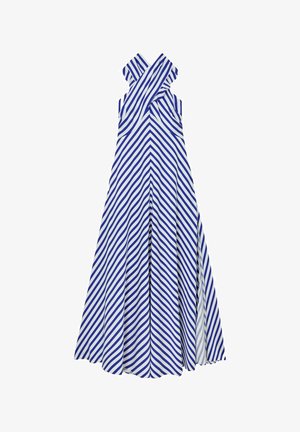 Reiss, REGULAR FIT - LUNA STRIPED HALTERNECK RUFFLE MAXI DRESS . - Maxi šaty - blue ivory