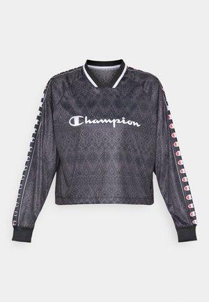 Champion SPORT HERITAGE LONG SLEEVES V NECK - Topper langermet - black