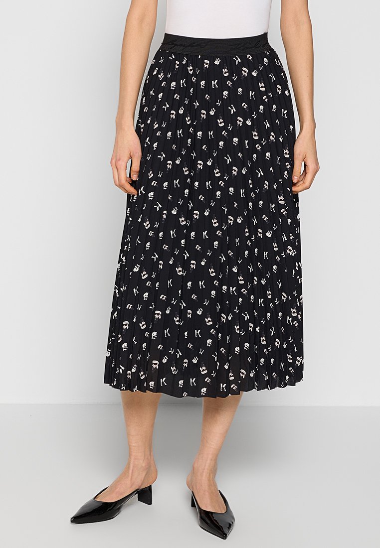 Karl Lagerfeld - Falda plisada (negro)