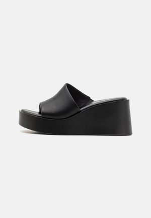 TABATHA - Heeled mules - black