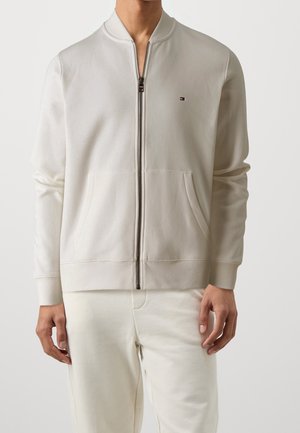 Felpa con zip - white