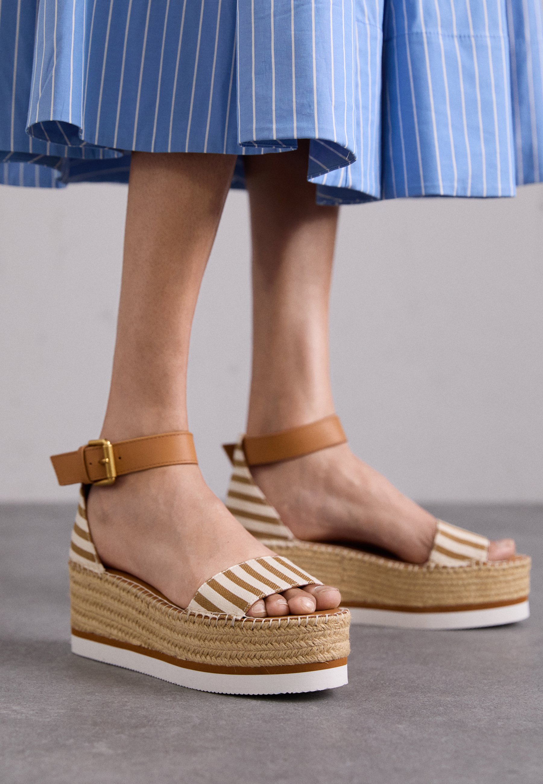 See by Chloé GLYN SRIPE - Espadrilles - tan - Zalando.co.uk