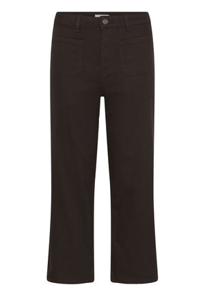 Kaffe, KABROOK CROPPED HW JEANS - Jean droit - coffee bean