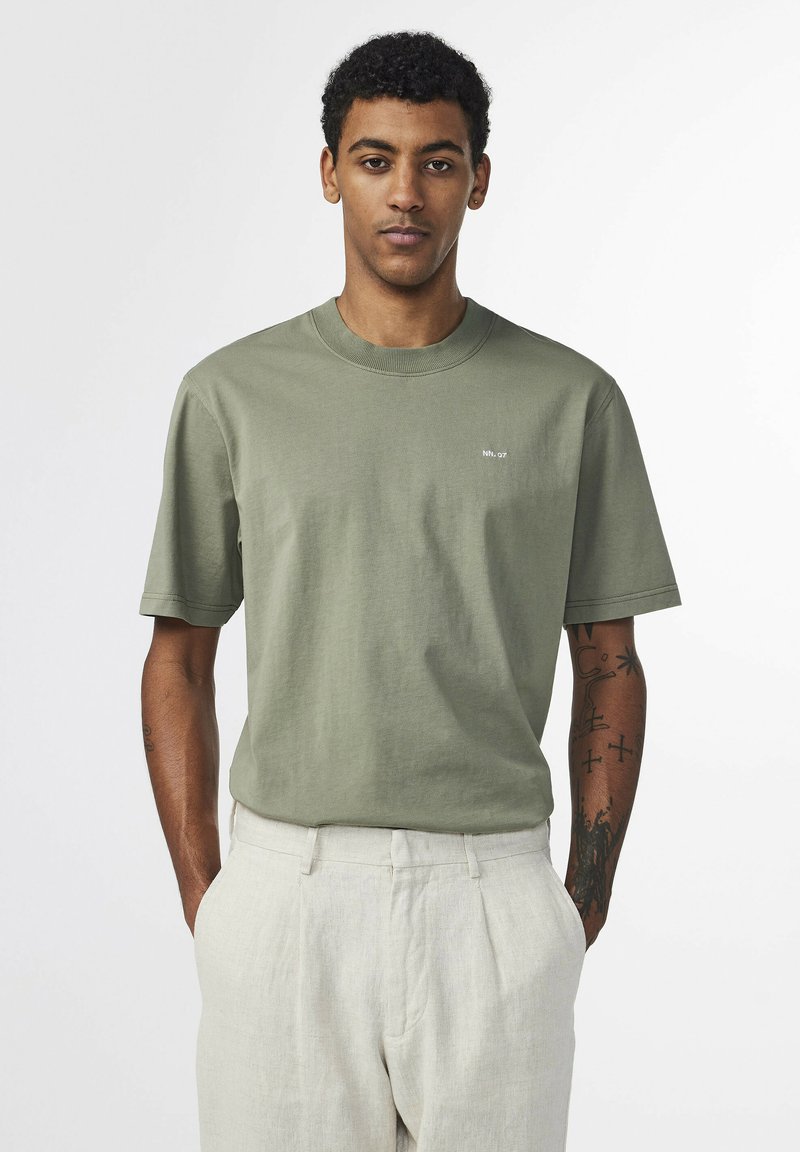 NN.07 ADAM EMB - T-shirt basic - lichten green