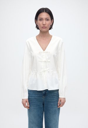 WOVEN BLOUSES LONGSLEEVE - Bluse - silky white