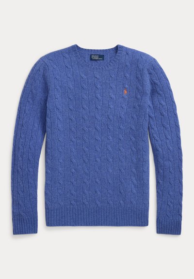 Polo Ralph Lauren CABLE KNIT WOOL CASHMERE JUMPER - Džemperis - dockside blue