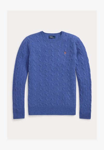 Polo Ralph Lauren CABLE KNIT WOOL CASHMERE JUMPER - Džemperis - dockside blue