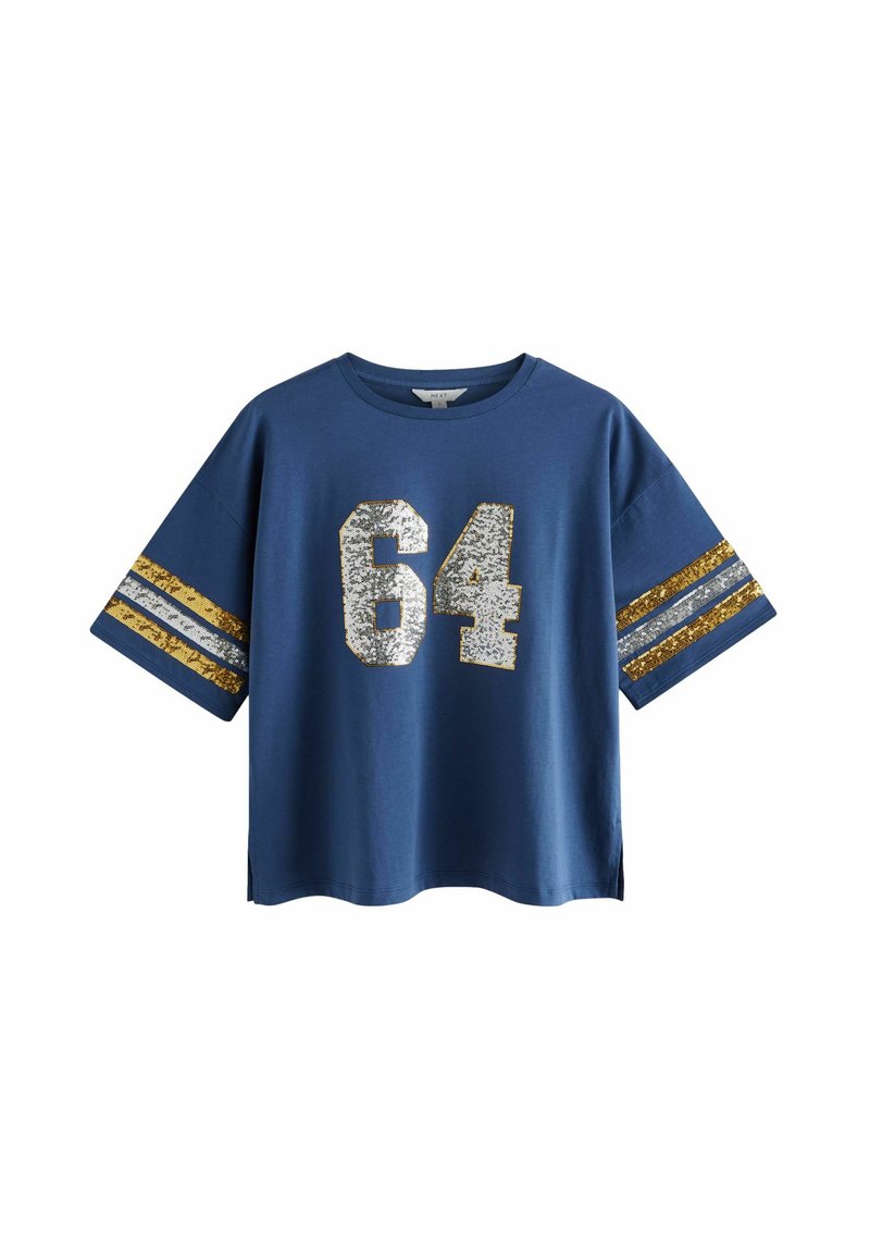 Next T-shirt print blauw