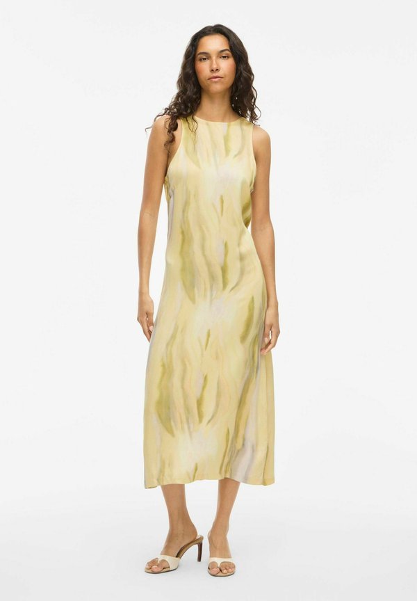 MIDI ÄRMELLOSES - Freizeitkleid - pale banana