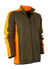 FORSBERG Fleecejacke - dunkeloliv/orange
