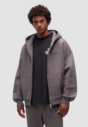 UNISEX - Sweater met rits - dark gull gray