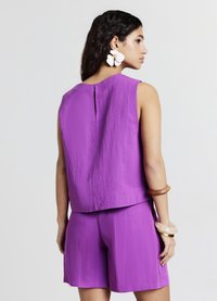 Calliope MANICATA SCATOLARE - Top - ciclamino