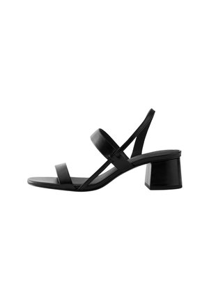 & OTHER STORIES, & OTHER STORIES STRAPPY BLOCK HEEL SANDALS - Sandalias - black