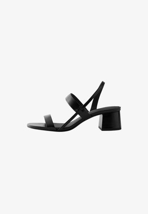& OTHER STORIES, & OTHER STORIES STRAPPY BLOCK HEEL SANDALS - Sandalias - black