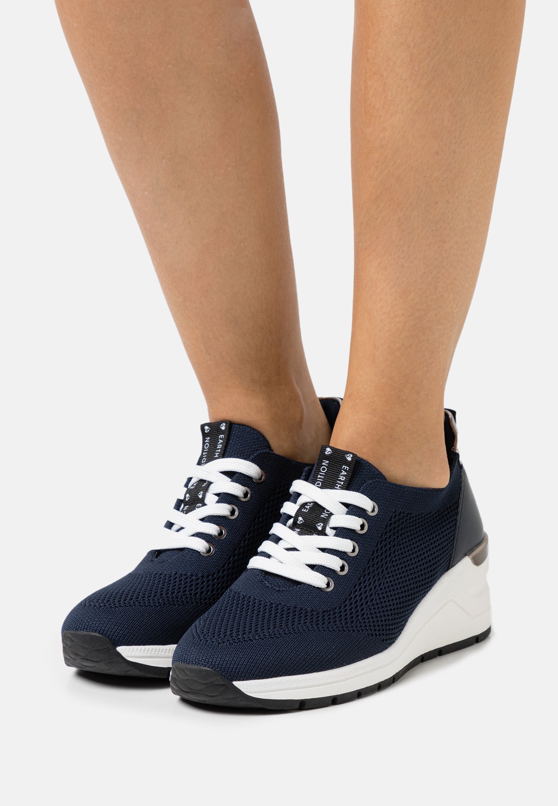 marco tozzi navy trainers
