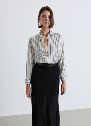 Calliope, CAMICIA RIGHE - Hemdbluse - var bianco lana