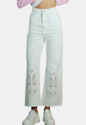 Jeans a zampa - bianco