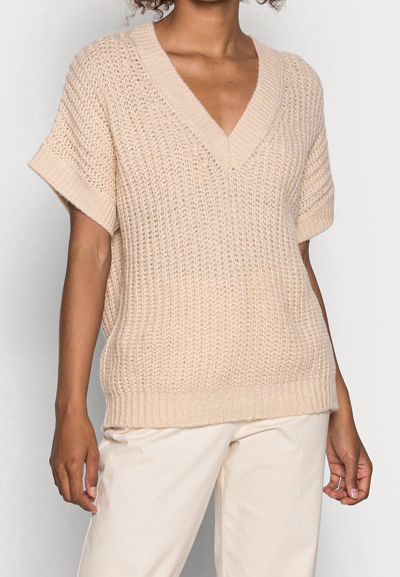 Saint Tropez Stickad tröja - off-white