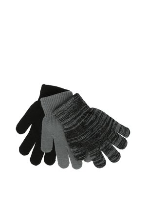 ZIGZAG NECKAR 3 PACK - Sormikkaat - black