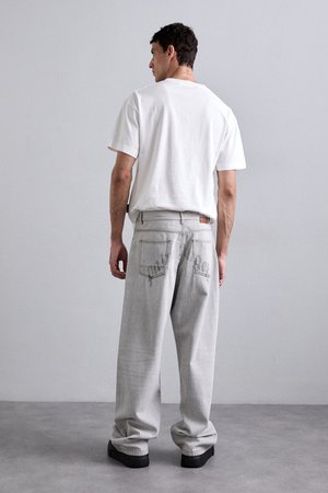 Relaxed fit jeans - light grey