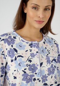 Damart MANCHES LONGUES SET - Pyjama set - bleu fleuri