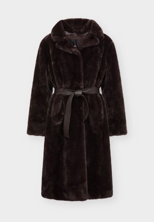 Pinko, CALENDULA CAPPOTTO ASPEN ASPET - Зимно палто - black coffee
