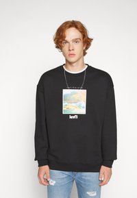 Levi's® GRAPHIC CREW - Camisola - mottled black