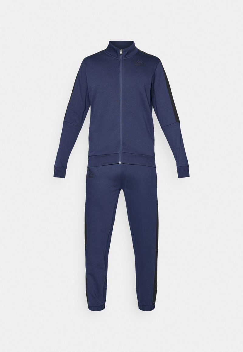 KAPPA Survêtement Graphique Homme - Veste Large Bleu Marine, Colorblock, Taille L