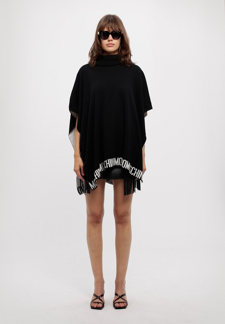 MOSCHINO PONCHO - Cape - black