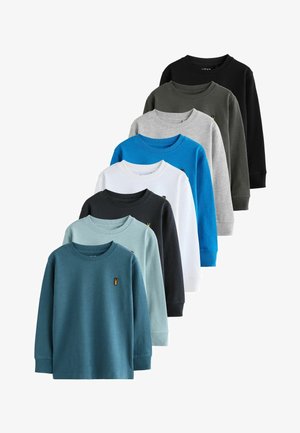 STAG LOGO FIT LONG SLEEVE COSY - Bluză cu mânecă lungă - black white blue