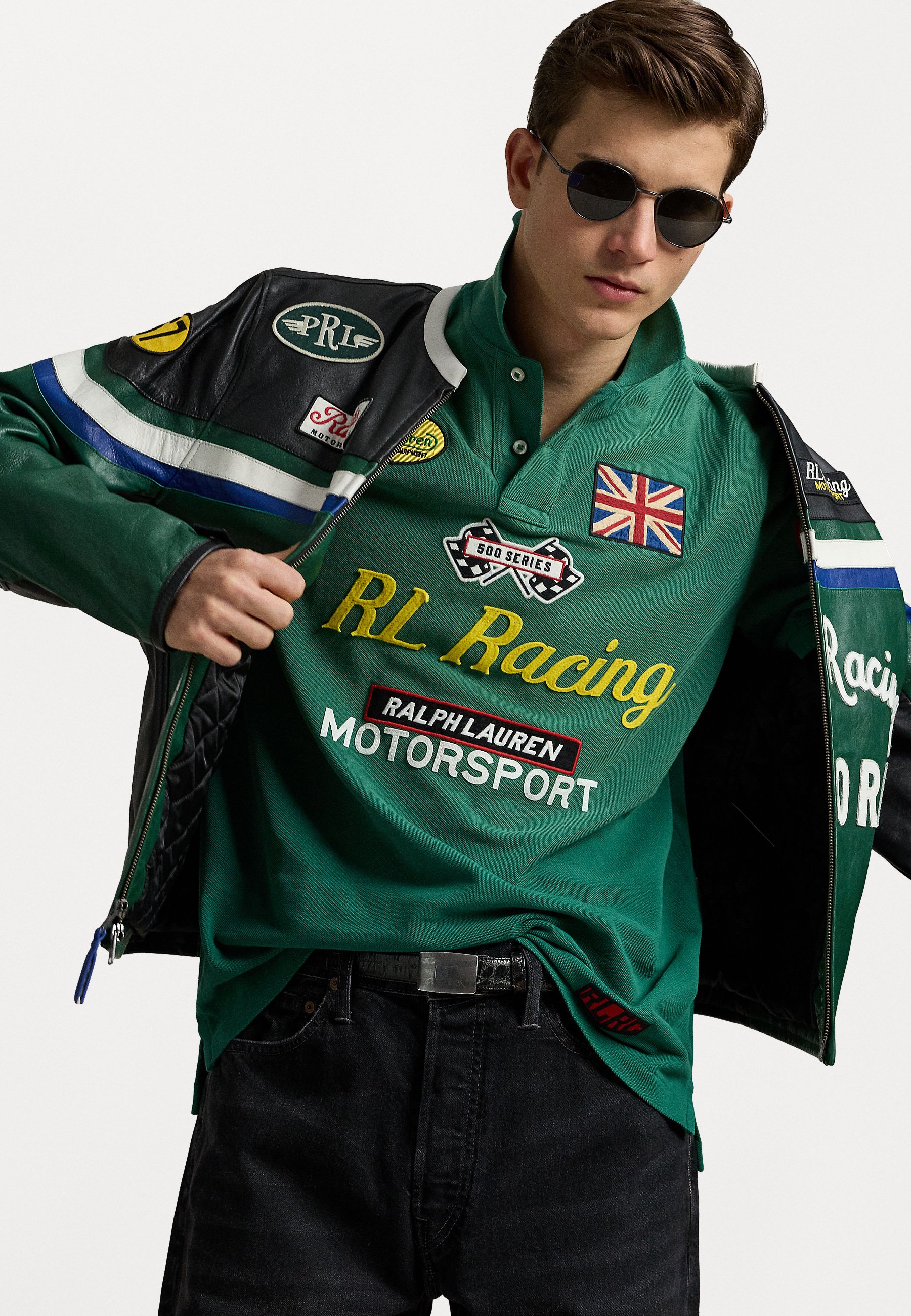 Polo Ralph Lauren SHORT SLEEVE - Polo shirt - tennis green/black