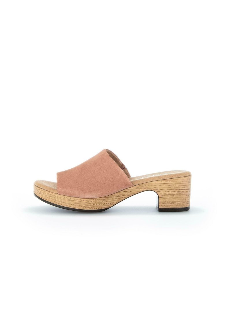 Damen Sneaker | Gabor Comfort Pantolette hoch rose/roségoldfarben - AC37379 Damen Sneaker | Gabor Comfort Pantolette hoch rose/roségoldfarben - AC37379