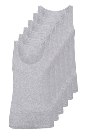 6-PACK  - Undertrøjer - mottled light grey