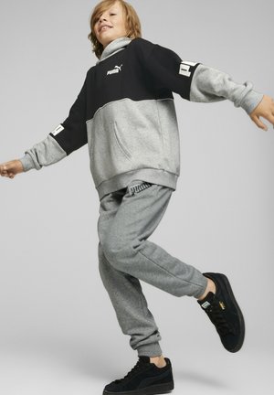 POWER COLOUR BLOCK - Sweatshirt - light gray heather