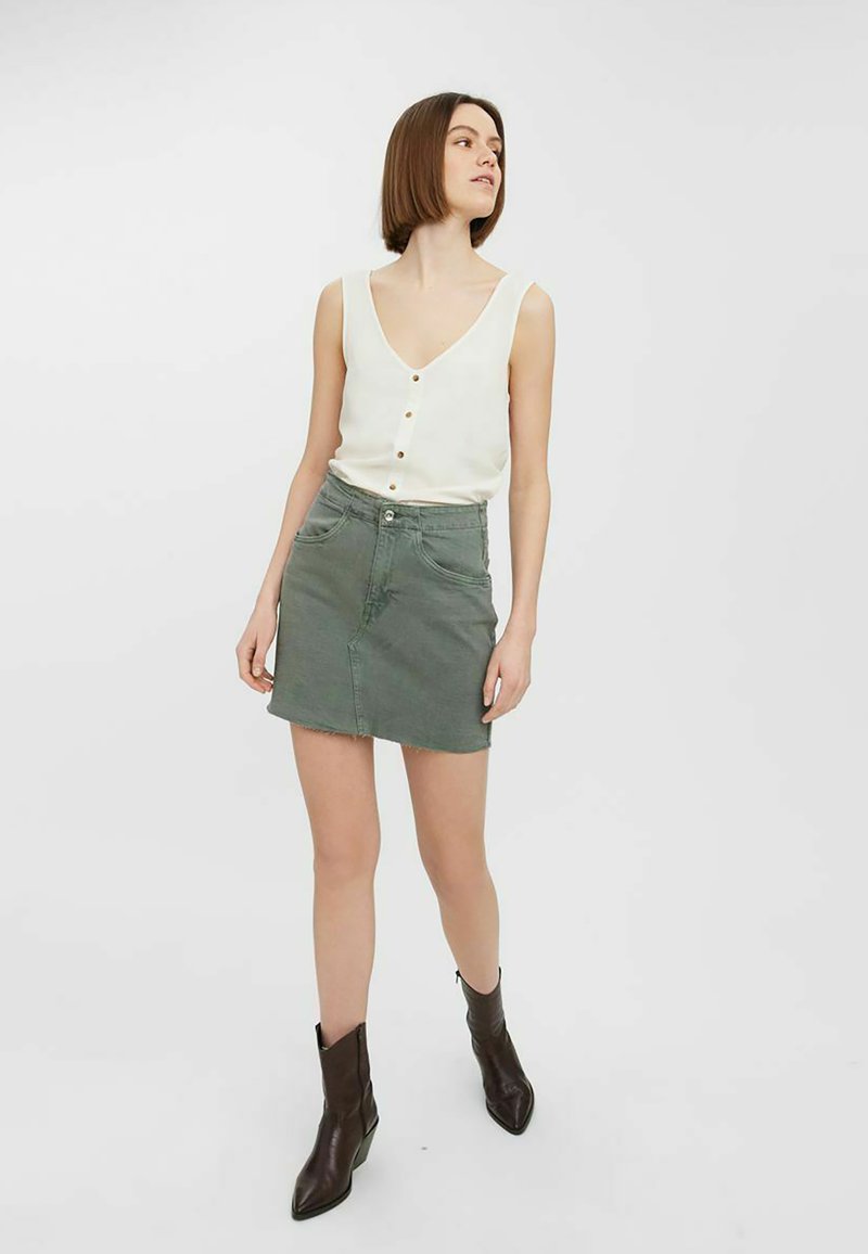 Damen Jeansröcke | Vero Moda BRENDA Jeansrock laurel wreath/grün-meliert - YI98116 Damen Jeansröcke | Vero Moda BRENDA Jeansrock laurel wreath/grün-meliert - YI98116