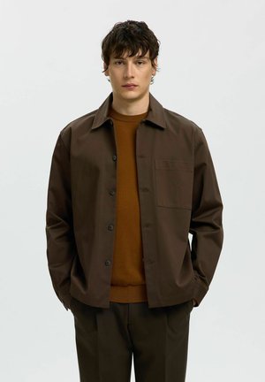 Selected, SLHTATE HEAVY TWILL OVERSHIRT LS NOOS - Giacca leggera - delicioso