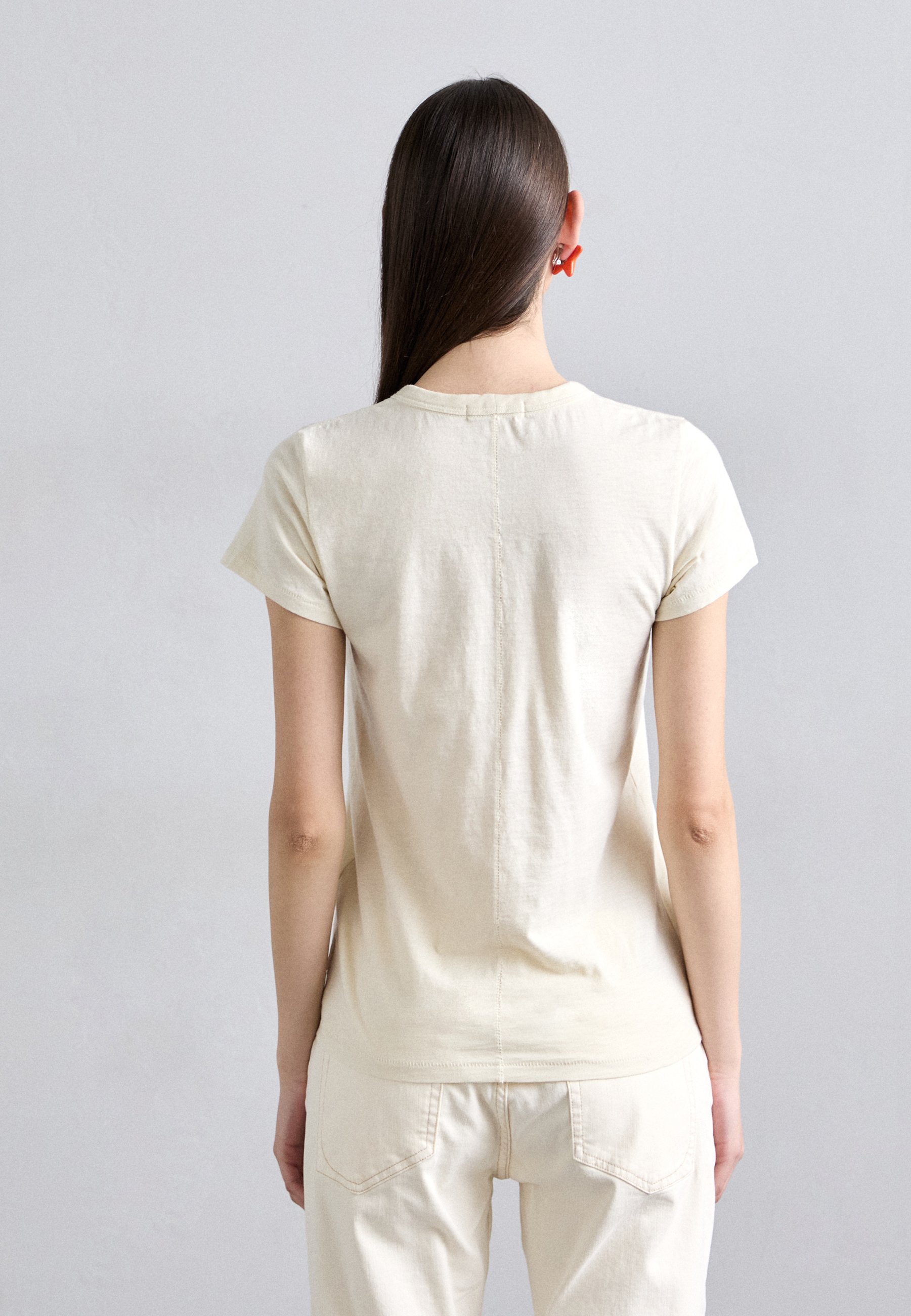 rag & bone SEASHELL TEE - Print T-shirt - offwhite/off-white