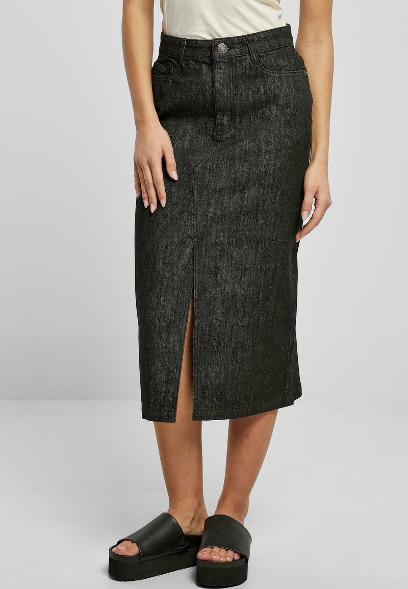 Urban Classics Pencil skirt black washed/black Zalando.de