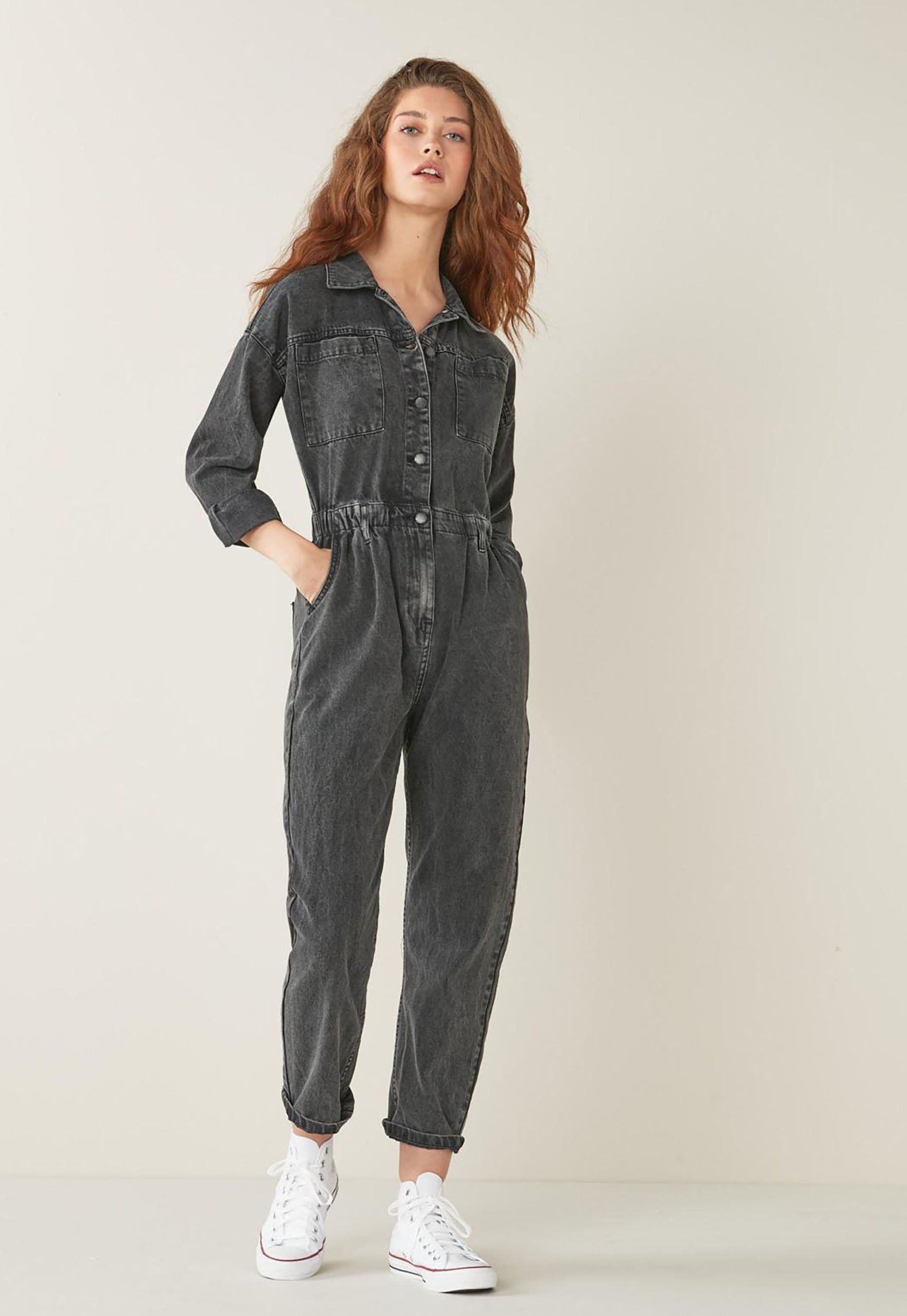 Next Jumpsuit - black/schwarz - Zalando.de